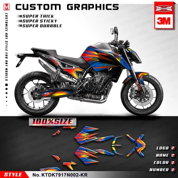 Комплект Наклеек для мотоцикла с графикой Кунг-фу для Duke 890 R Duke790 2017 2018 2019 2020 2021 2022 2023, KTDK7917N002-KR
