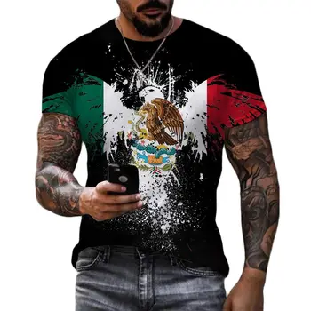 Мужская футболка с новым мировым флагом, мужская футболка с 3D-рисунком флага, винтажные топы большого размера с коротким рукавом, футболка, мужская одежда