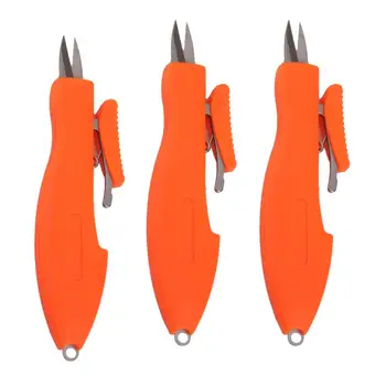 3шт Выдвижных карманных рыболовных ножниц Snips Cutter для рыбалки пеших прогулок кемпинга