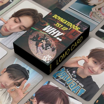 55шт Kpop BOYNEXTDOOR Lomo Card Новый Альбом ПОЧЕМУ Фотокарточки Фотопечать Kpop Boys Group Album Card