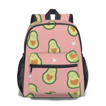 Детский рюкзак Милый авокадо в форме сердечек для детей из детского сада Mochila Школьная сумка