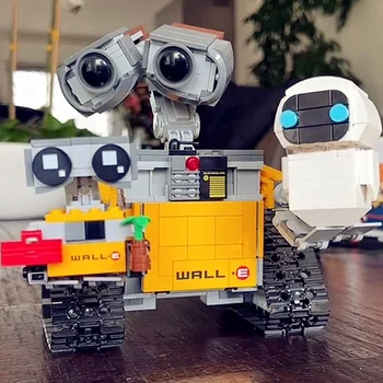 Disney Pixar Movie EVE Droid WALL-E Wall E Фигурка Робота Модель Строительного Блока Кирпич Подарок Ребенку На День Рождения Для Девочек И Мальчиков Игрушка