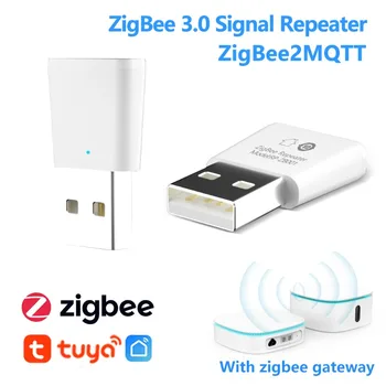 Tuya ZigBee 3.0 Ретранслятор Сигнала USB Удлинитель для Устройств Smart Life ZigBee2MQTT Mesh Home Assistant Deconz Automation