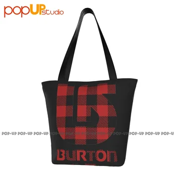 Burton Snowboarding Серый С клетчатым логотипом Дорожные сумки Сумка-тоут Хозяйственная сумка Кошельки для покупателей