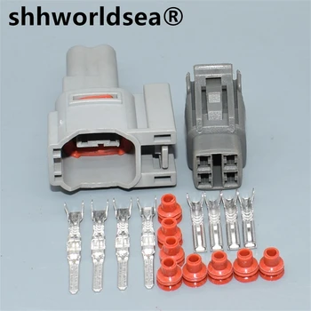 shhworldsea Auto 4pin 2,2 мм штекер 6189-0381 90980-11037 9098011037 разъем жгута проводов с клеммой
