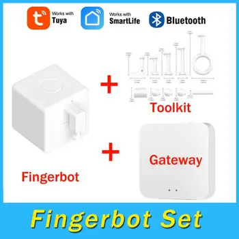 Tuya Smart Bluetooth Mesh Fingerbot Plus Переключатель с кнопкой-толкателем Fingerbot Switch Smart Life Control Работает с Alexa Google Home