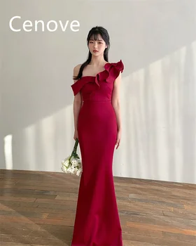 Выпускное платье Cenove с вырезом лодочкой, Короткие рукава длиной до пола, Вечернее Летнее элегантное вечернее платье для Женщин2023