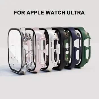 ПК + закаленный защитный чехол New Watch Smart Screen Protector, жесткие аксессуары, чехол для Apple Watch Ultra 49MM Smart Watch