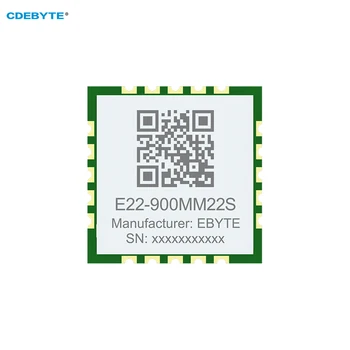 Беспроводной модуль LoRa SX1262 868/915 МГц CDEBYTE E22-900MM22S SMD Модуль Сверхмалого Размера С Низким энергопотреблением, Отверстие для штамповки