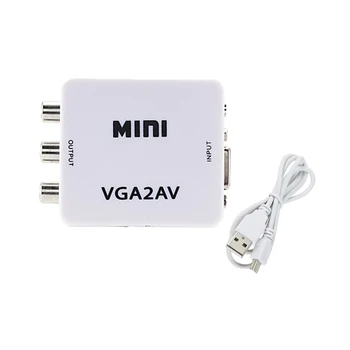 Мини-конвертер VGA в AV адаптер VGA2AV конвертер VGA в AV