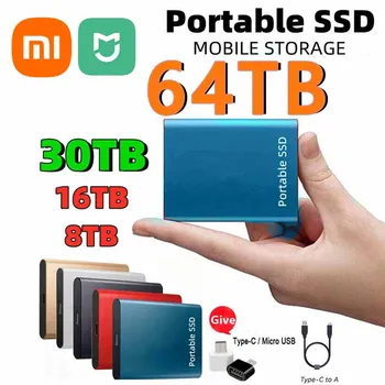 Оригинальный портативный SSD-накопитель Xiaomi Mijia Высокоскоростной внешний жесткий диск USB 3.0 16 ТБ Оригинальный мобильный SSD-накопитель для ноутбука Mac