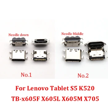 5-10 шт. Разъем USB Док-Станция Зарядное Устройство Разъем Для Зарядки Порты И Разъемы Для Lenovo Планшеты S5 K520 TB-X605F X605L X605M X705 Тип C Контактный Разъем