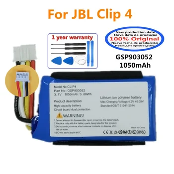 Новый 100% Оригинальный Аккумулятор Динамика Плеера Для JBL Clip 4 Clip4 GSP903052 Высококачественный Аккумулятор Bluetooth 1050mAh Bateria