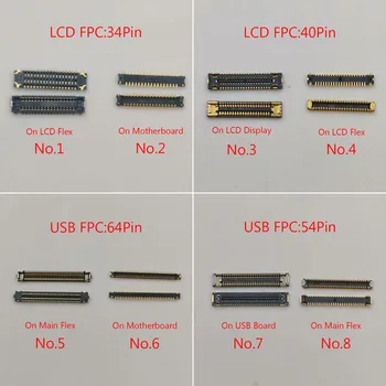5-10 шт. 64 54 40 34 Pin USB Зарядное Устройство Порт Зарядки Разъем FPC На плате Для Samsung Galaxy A50 A505 A505F FN/DS ЖК-экран Flex
