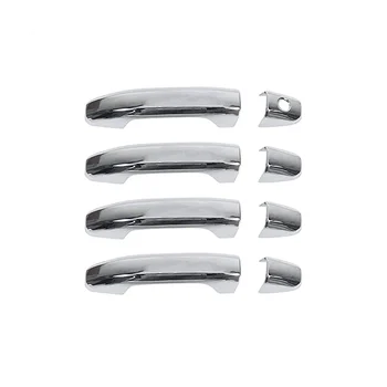 Наружные крышки дверных ручек, отделка, Внешние Аксессуары для Chevy Silverado GMC Sierra 2014-2020, ABS Серебристый