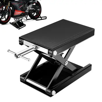 Подъемный стол для мотоцикла с широкой платформой весом 1100 фунтов Подъемный стол для велосипеда Гидравлический подъемник Стальной квадроцикл с широкой палубой Ножничный подъемный домкрат для велосипеда грязи