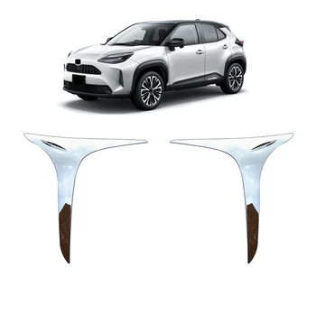 Для Toyota Yaris Cross 2020 2021 Автомобильные Передние Противотуманные Фары Полосы Фар Накладка Наклейки На Передний Бампер Спойлер