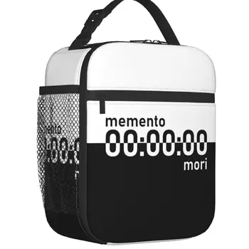Изготовленный на заказ Memento Mori Unus Annus с песочными часами, ланч-бокс для мужчин и женщин, теплый холодильник, Изолированные Ланч-боксы для детей, школа