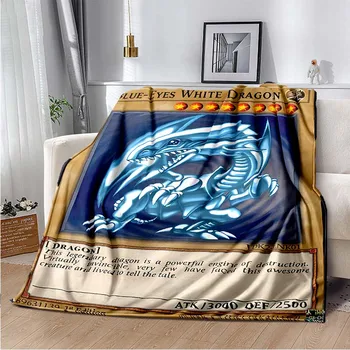 Фланелевое одеяло Yu-Gi-Oh Monster Card, Мягкое игровое покрывало, покрывало для дивана, одеяло для пикника, пледы, одеяла для кроватей